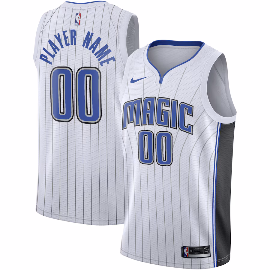 Men's Orlando Magic Nike White 2020/21 Swingman Custom Jersey - Association Edition - Jersey