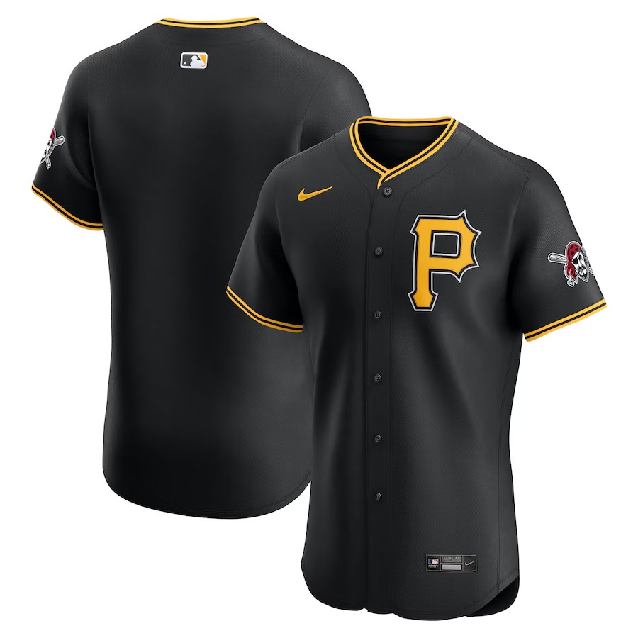 Men's Pittsburgh Pirates Nike Black Alternate Elite Jersey - Jersey
