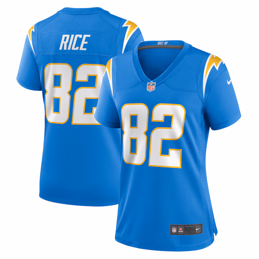 Women's Los Angeles Chargers Brenden Rice Nike  Powder Blue  Game Jersey - Jersey