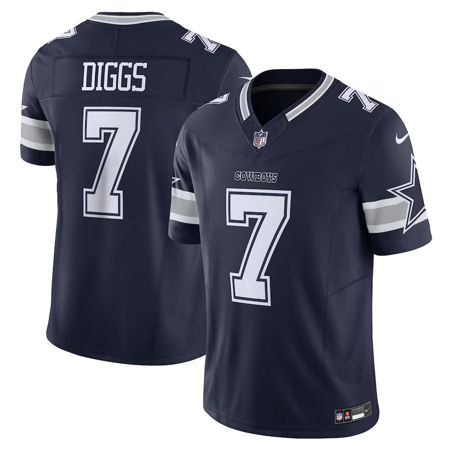 Men's Dallas Cowboys Trevon Diggs Nike Navy Vapor F.U.S.E. Limited Jersey - Jersey