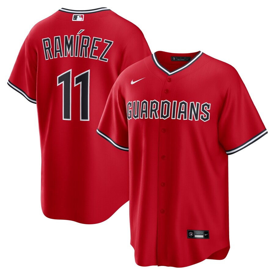 Men's Cleveland Guardians José Ramírez Nike Red Alternate 2 Replica Jersey - Jersey