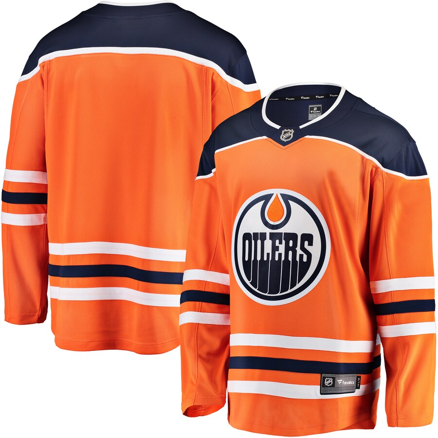 Men's Edmonton Oilers Fanatics Branded Orange Breakaway Home Jersey - Jersey