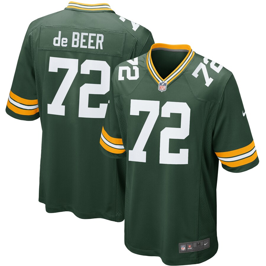Youth Green Bay Packers Gerhard de Beer Nike Green Game Jersey - Jersey