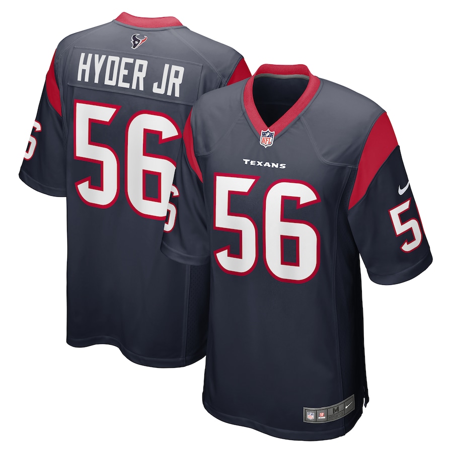 Men's Houston Texans Kerry Hyder Jr. Nike Navy Game Jersey - Jersey