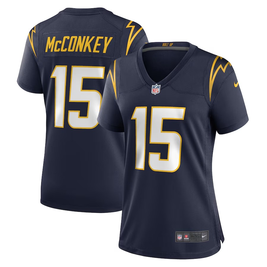 Women's Los Angeles Chargers Ladd McConkey Nike  Navy Alternate Game Jersey - Jersey