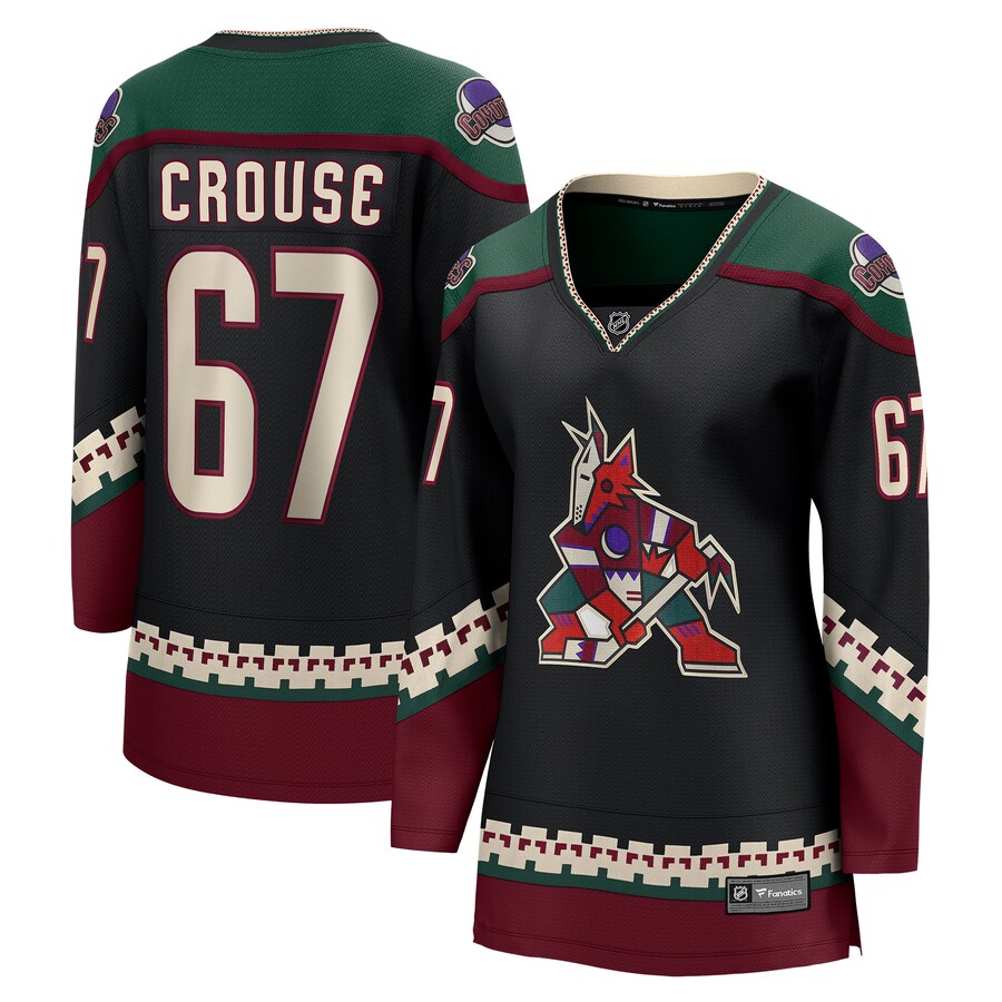 Women's Arizona Coyotes Lawson Crouse Fanatics Branded Black Home Breakaway Player Jersey - Jersey