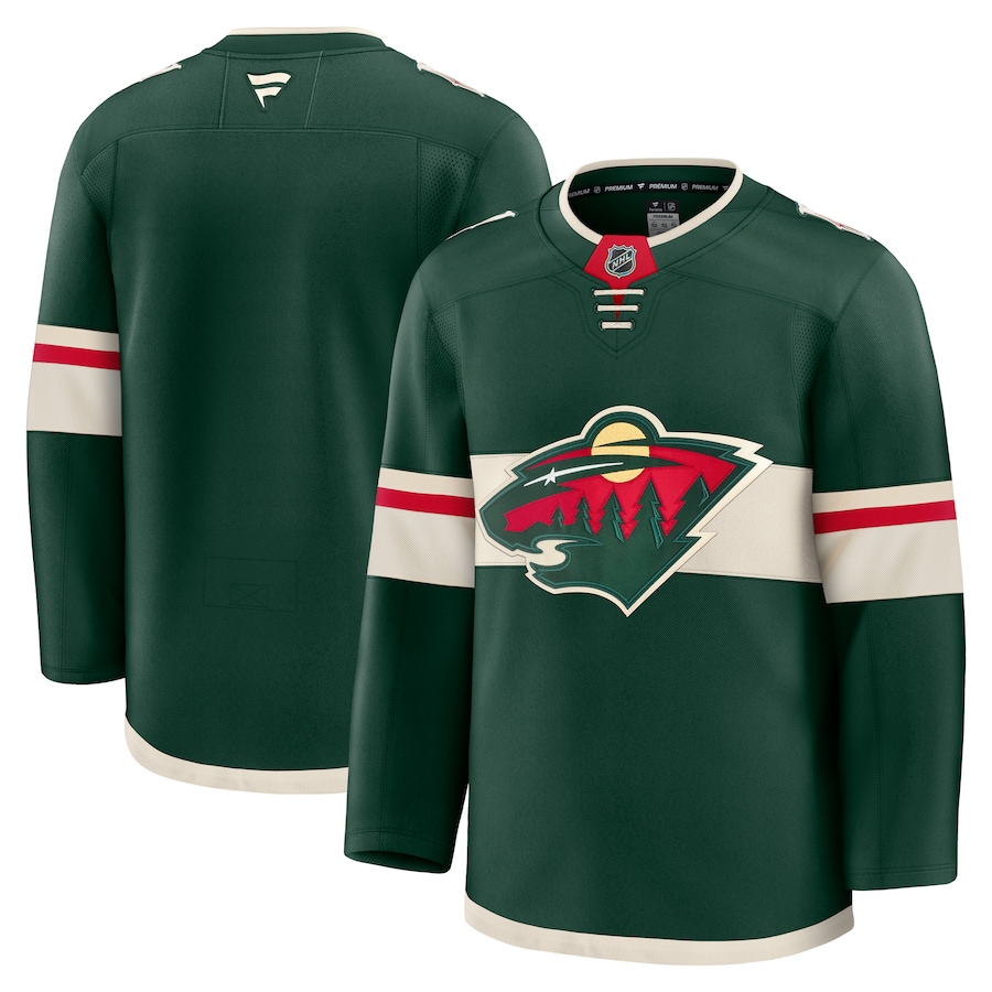 Men's Minnesota Wild Fanatics Green Home Premium Jersey - Jersey