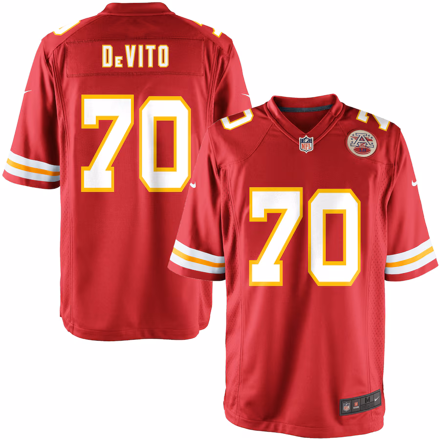 Nike Youth Kansas City Chiefs Mike DeVito Team Color Game Jersey - Jersey