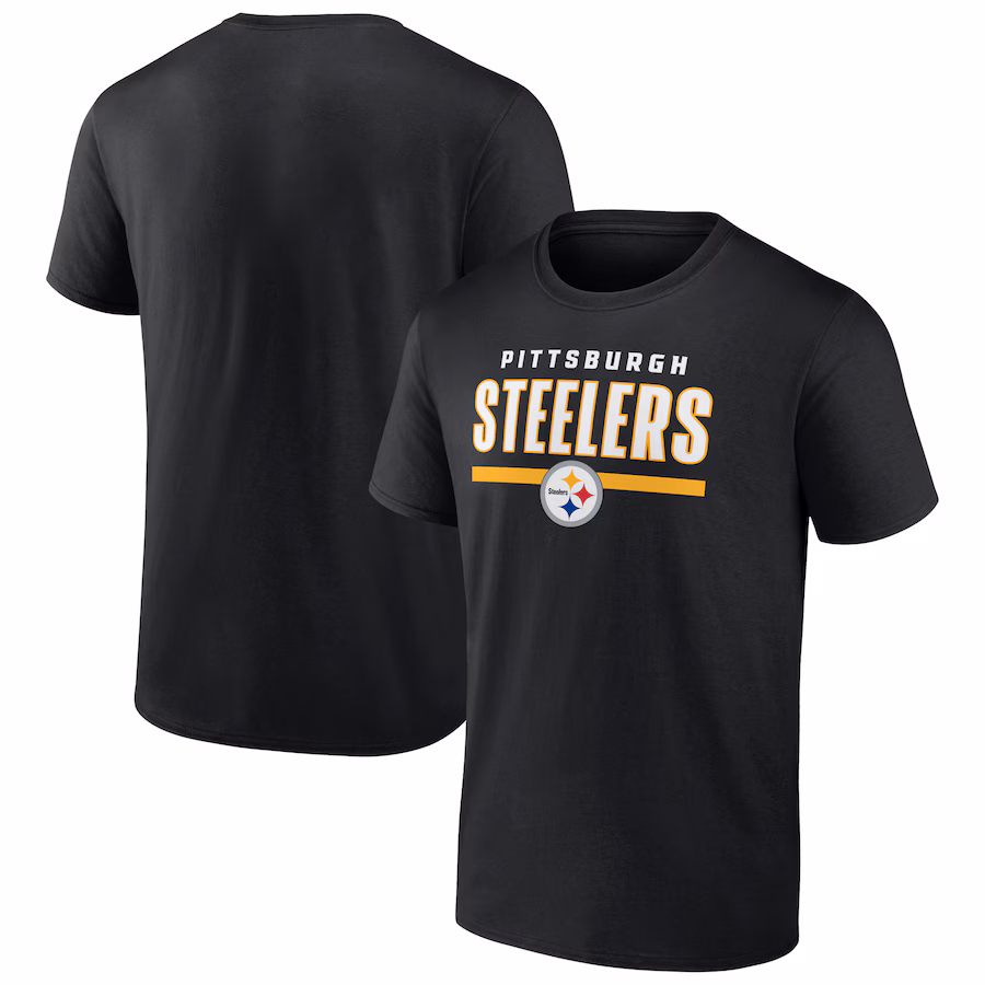 Men's Pittsburgh Steelers Black Speed & Agility T-Shirt - Jersey