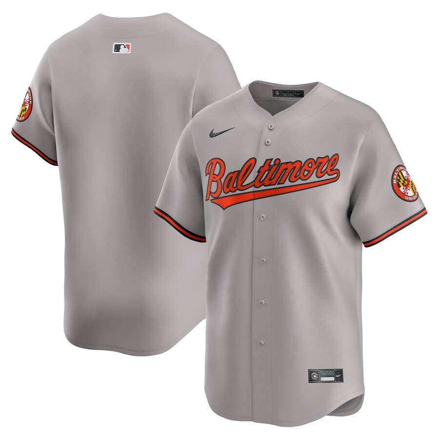 Men's Baltimore Orioles  Nike Gray Road Limited Jersey - Jersey