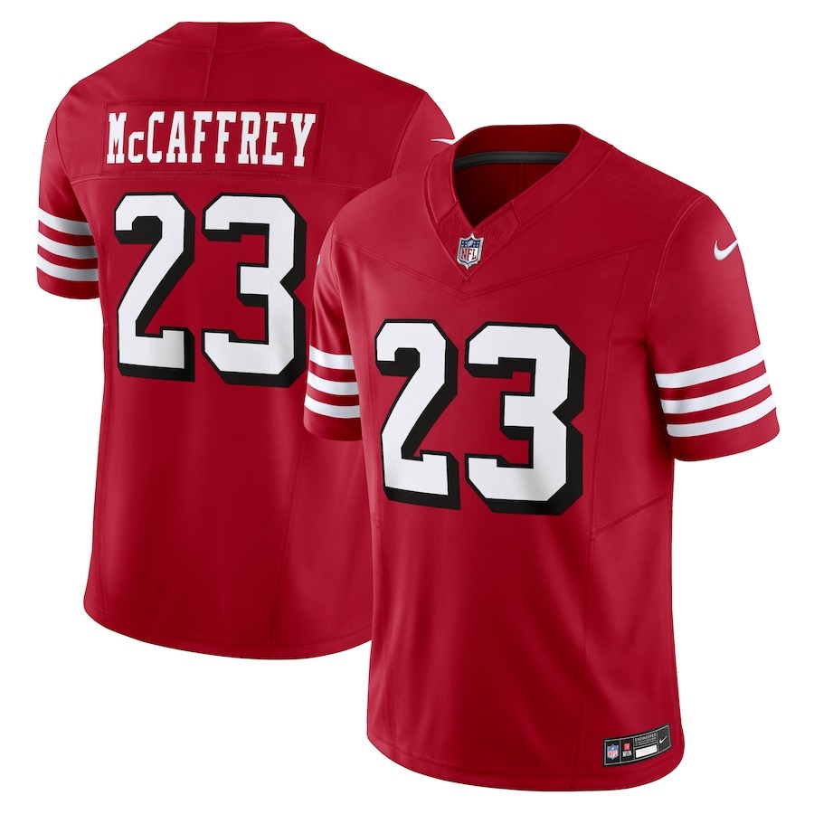 Men's San Francisco 49ers Christian McCaffrey Nike Scarlet Vapor F.U.S.E. Limited Jersey - Jersey