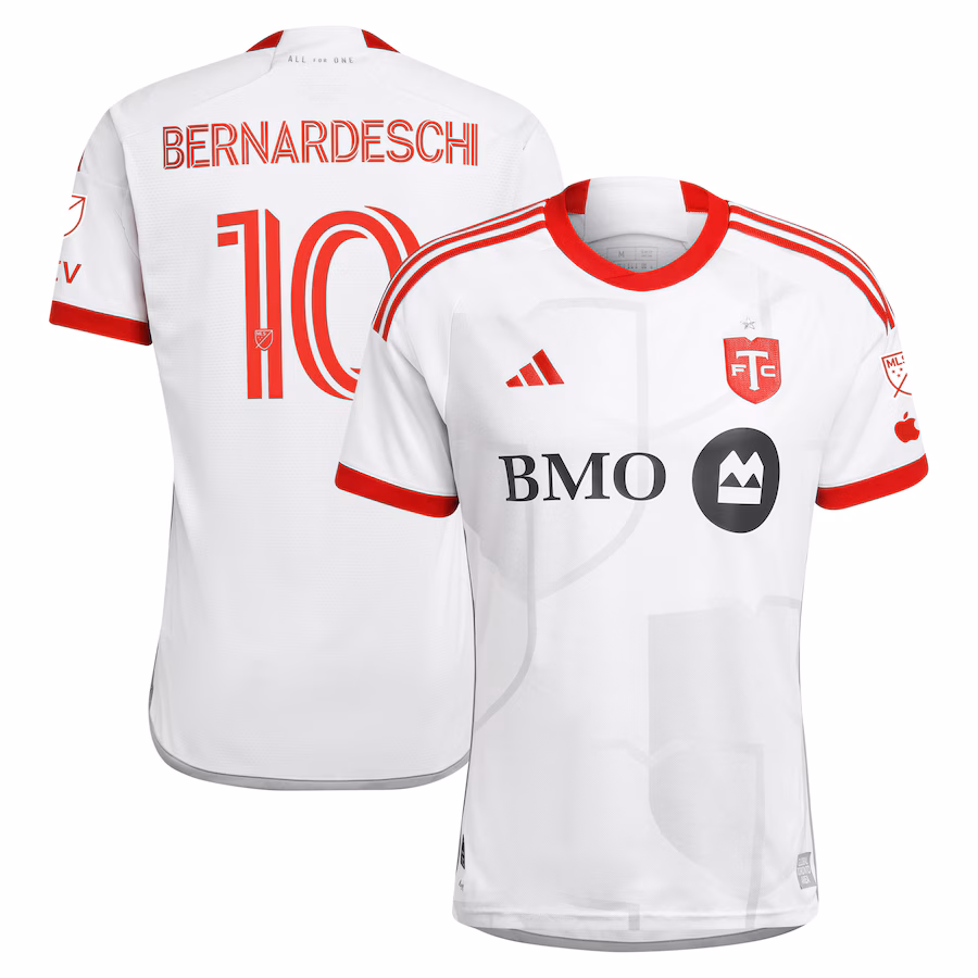 Men's Toronto FC Federico Bernardeschi adidas White 2024 GTA Kit Authentic Player Jersey - Jersey