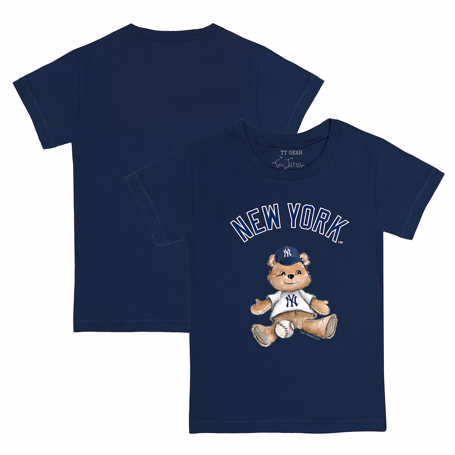 Youth New York Yankees Tiny Turnip Navy Teddy Boy T-Shirt - Jersey