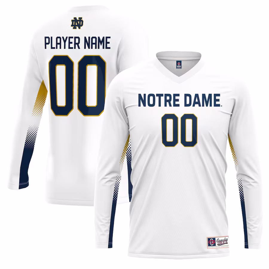 Notre Dame Fighting Irish GameDay Greats Unisex NIL Lightweight Volleyball Jersey - White - Jersey