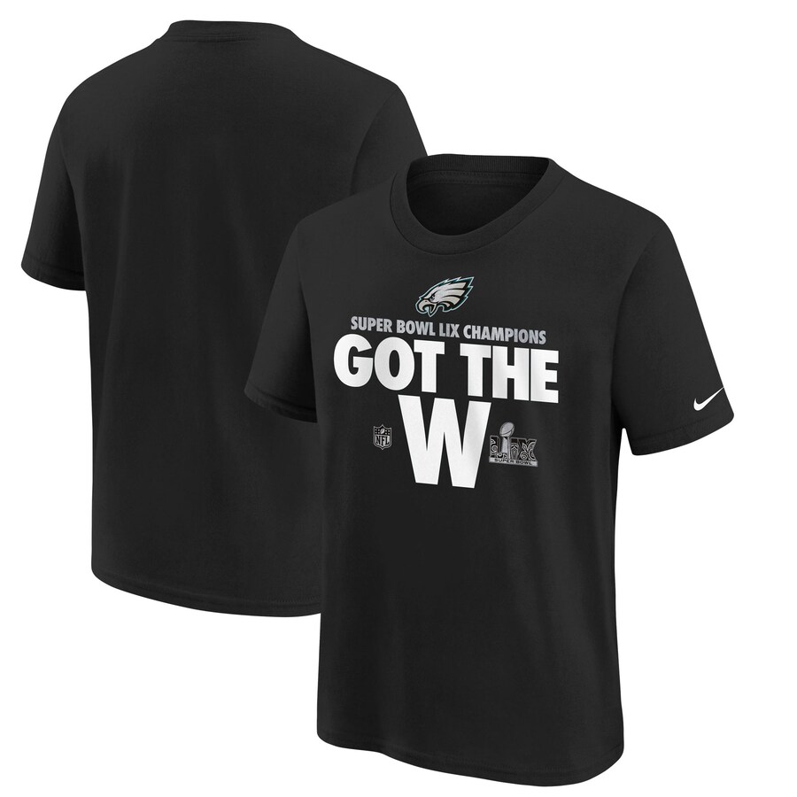 Youth Philadelphia Eagles  Nike Black Super Bowl LIX Champions Parade T-Shirt - Jersey