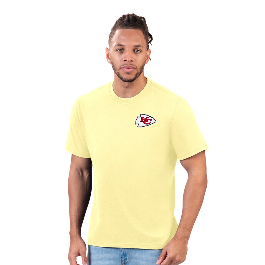Men's Kansas City Chiefs  Margaritaville Yellow Sunday Vibes T-Shirt - Jersey