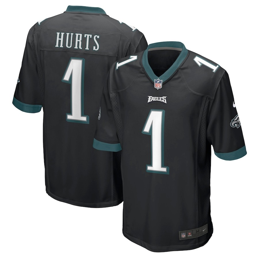 Men's Philadelphia Eagles Jalen Hurts Nike Black Game Jersey - Jersey