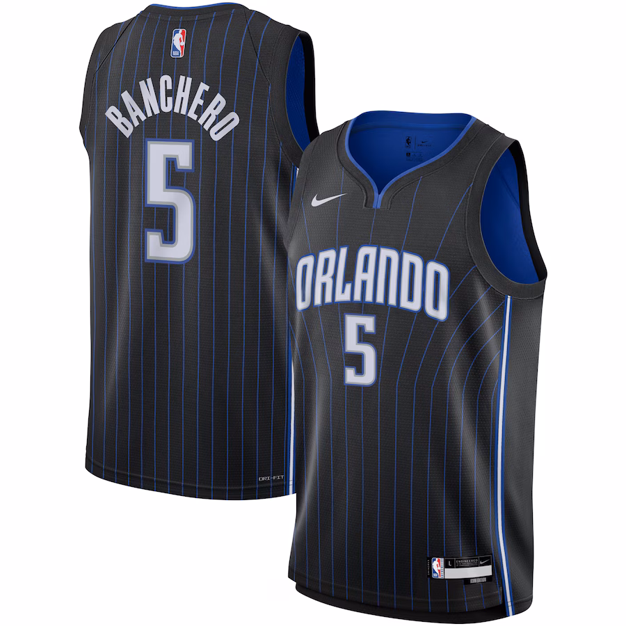 Youth Orlando Magic Paolo Banchero Nike Black Swingman Jersey - Icon Edition - Jersey