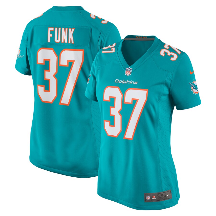 Women's Miami Dolphins Jake Funk Nike  Aqua  Game Jersey - Jersey