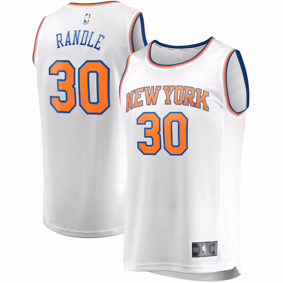 Men's New York Knicks Julius Randle Fanatics White Fast Break Replica Player Jersey - Association Edition - Jersey