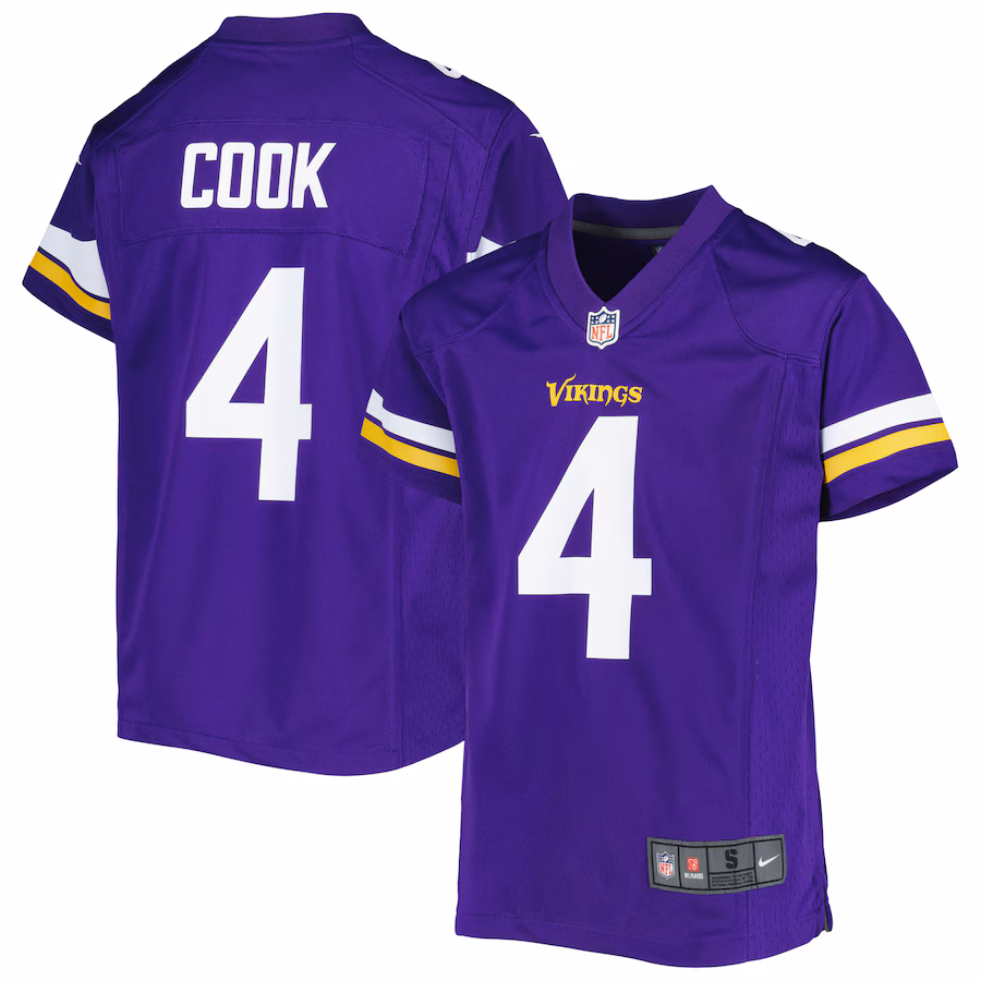 Youth Minnesota Vikings Dalvin Cook Nike Purple Game Jersey - Jersey