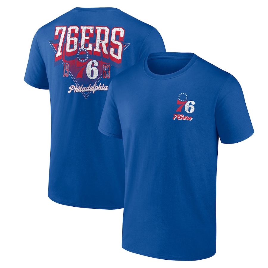 Men's Philadelphia 76ers Royal Never Over T-Shirt - Jersey