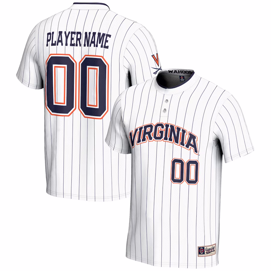 Virginia Cavaliers GameDay Greats Unisex  NIL Pick-A-Player Lightweight Softball Jersey - White - Jersey