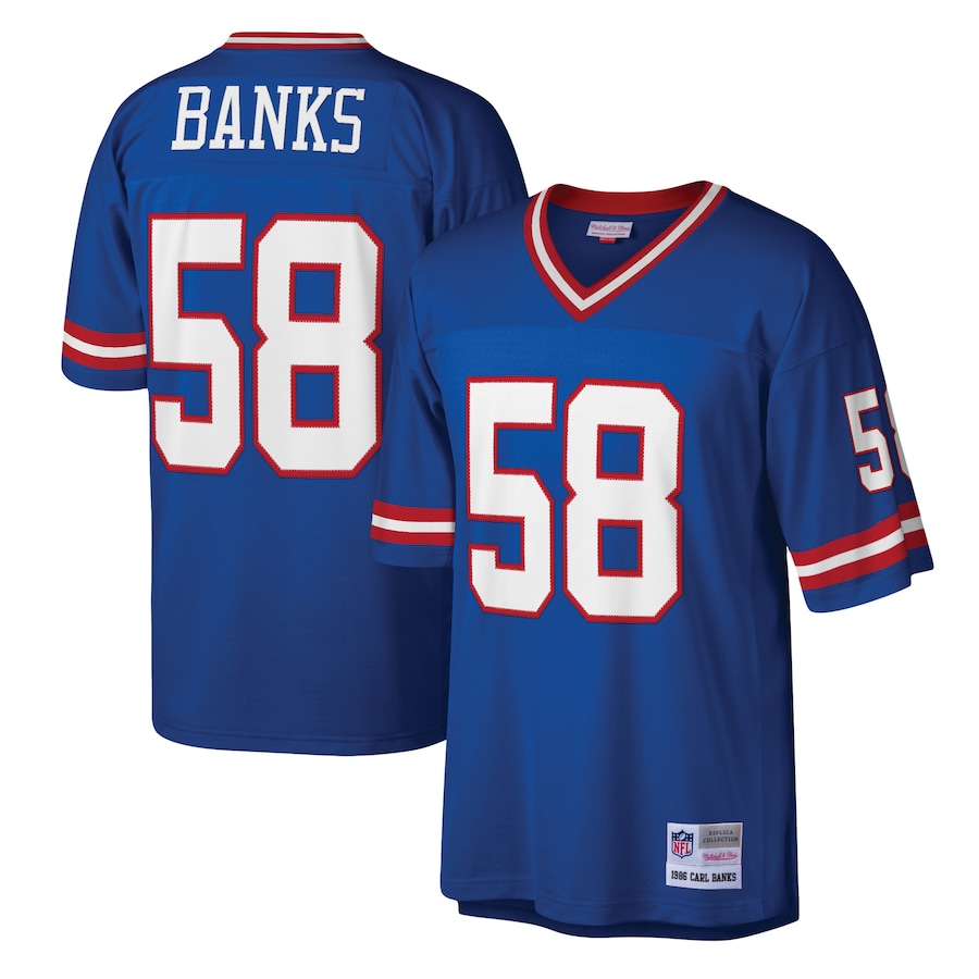 Men's New York Giants Carl Banks Mitchell & Ness Royal Legacy Replica Jersey - Jersey