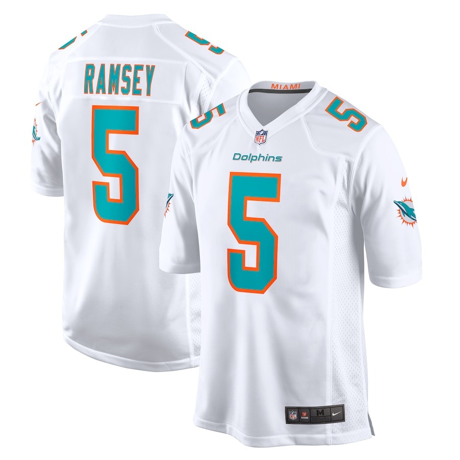 Men's Miami Dolphins Jalen Ramsey Nike White Away Game Jersey - Jersey
