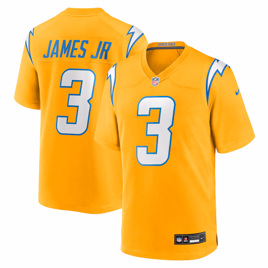 Youth Los Angeles Chargers Derwin James Jr. Nike Gold Alternate Charger Power Game Player Jersey - Jersey
