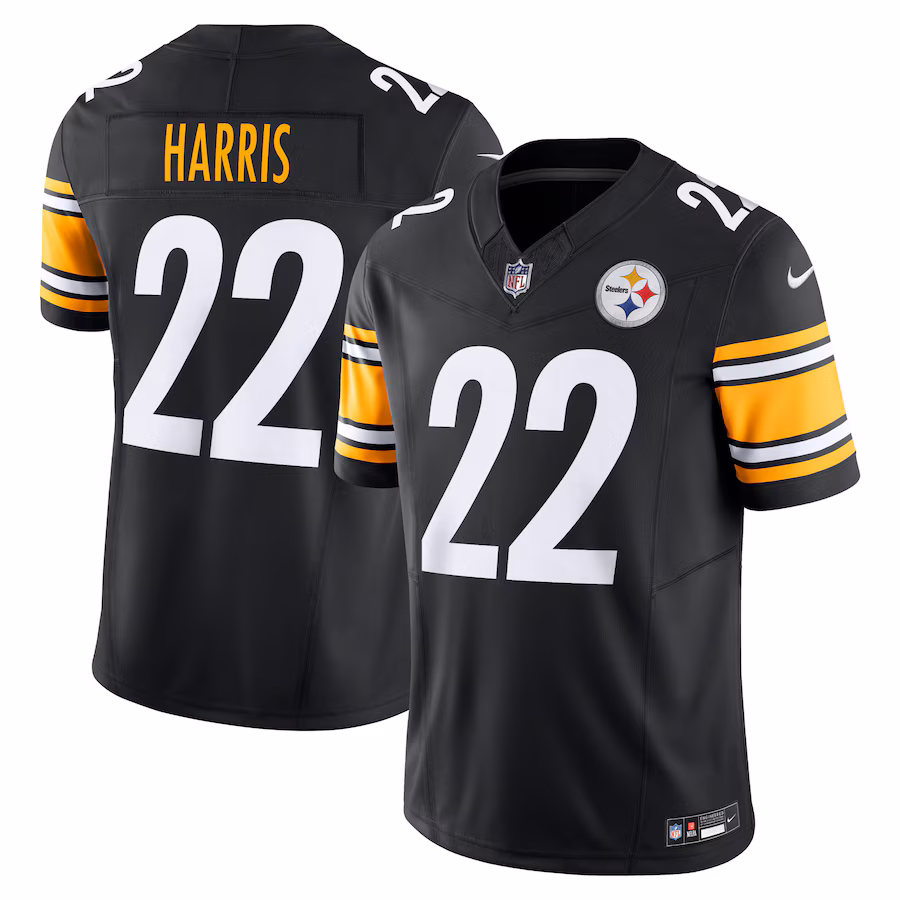 Men's Pittsburgh Steelers Najee Harris Nike Black Vapor F.U.S.E. Limited Jersey - Jersey