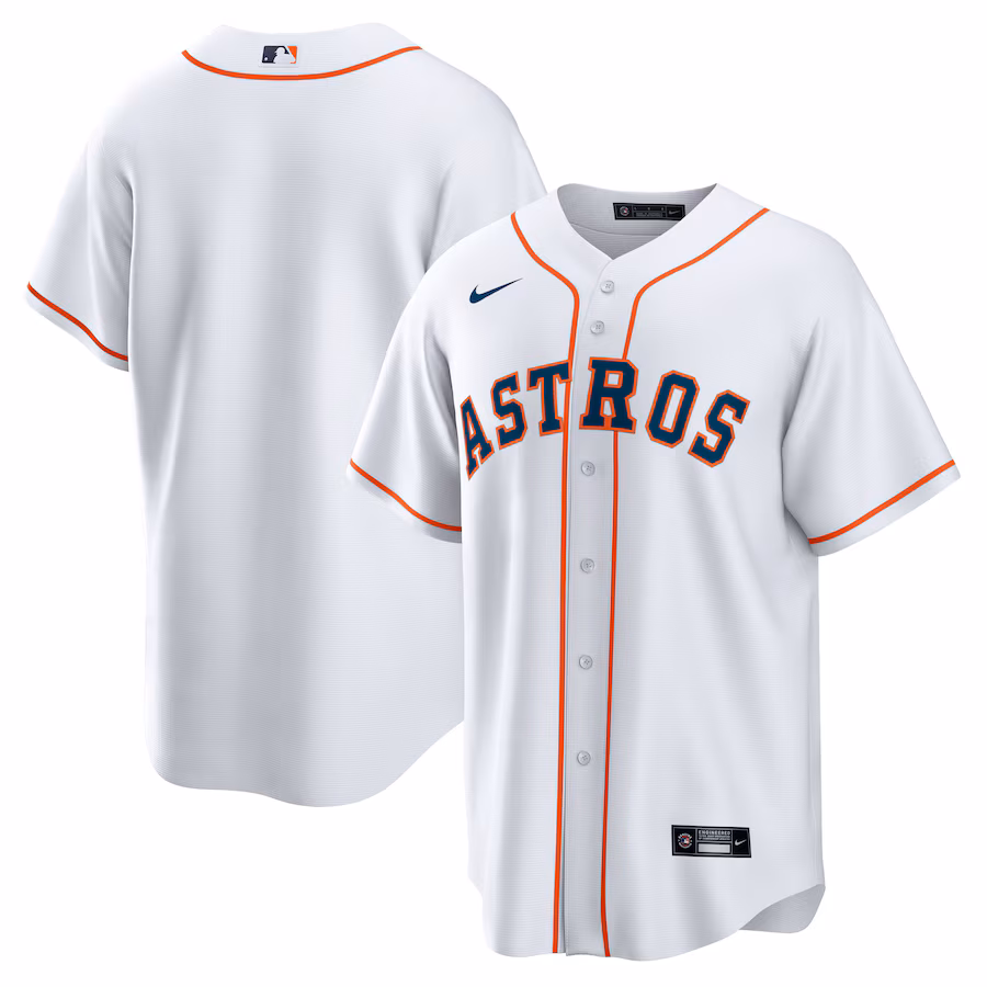 Men's Houston Astros Nike White Home Blank Replica Jersey - Jersey