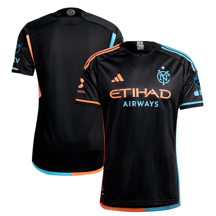 Men's New York City FC  adidas Black 2024 24/7 Kit Authentic Jersey - Jersey