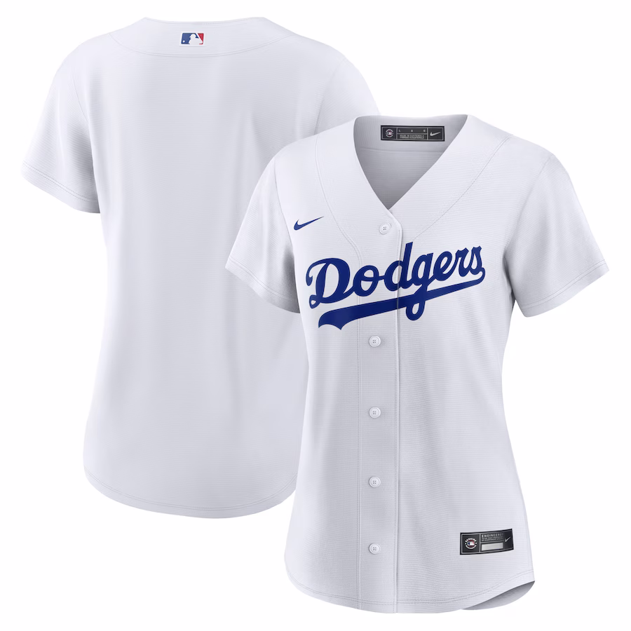 Women's Los Angeles Dodgers Nike White Home Blank Replica Jersey - Jersey