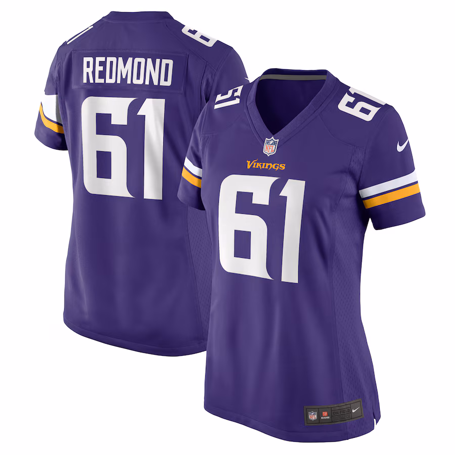 Women's Minnesota Vikings Jalen Redmond Nike Purple Game Jersey - Jersey
