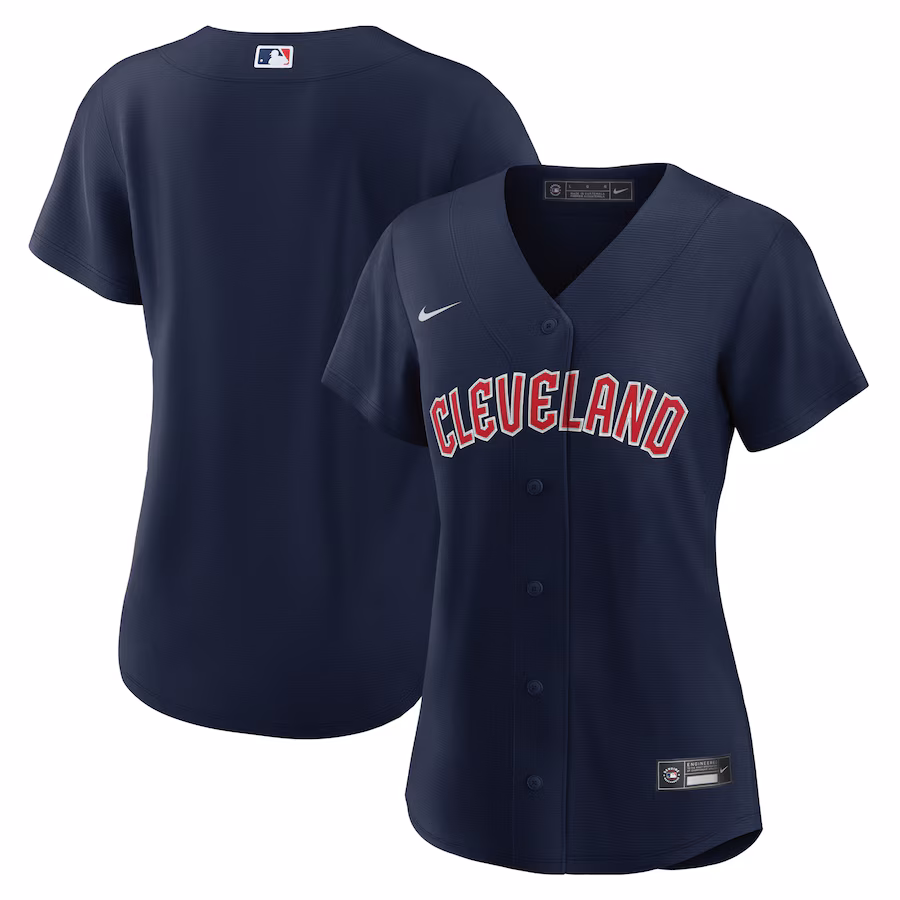 Women's Cleveland Guardians Nike Navy Alternate Official Replica Jersey - Jersey