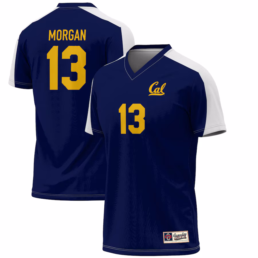 Men's GameDay Greats Alex Morgan Navy Cal Bears Lightweight Alumni Soccer Jersey - Jersey
