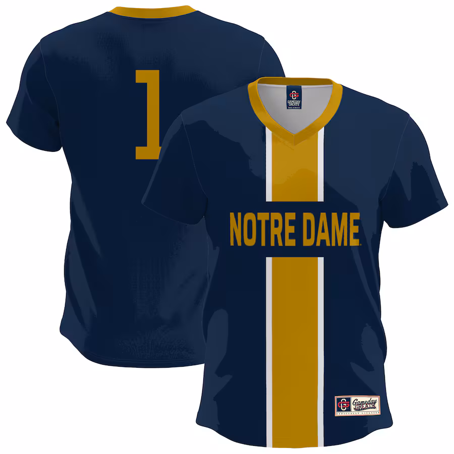 Youth GameDay Greats  Navy Notre Dame Fighting Irish Lightweight Soccer Fashion Jersey - Jersey