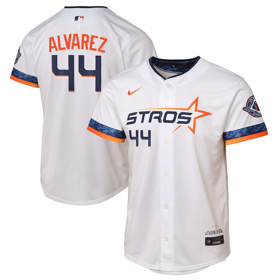 Youth Houston Astros Yordan Alvarez Nike White 2025 City Connect Limited Player Jersey - Jersey
