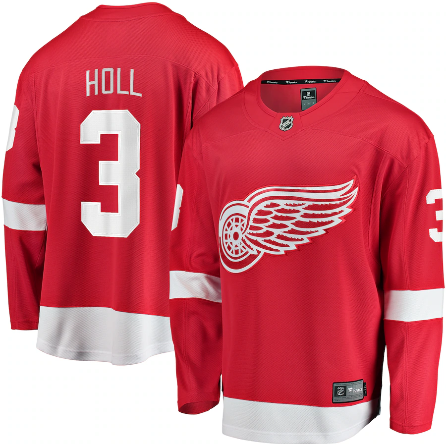 Men's Detroit Red Wings Justin Holl Fanatics Red Home Breakaway Jersey - Jersey