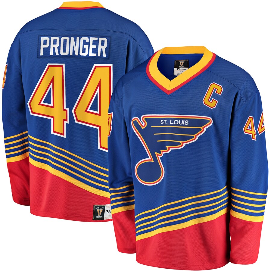 Men's St. Louis Blues Chris Pronger Fanatics Branded Blue Breakaway Retired Player Jersey - Jersey