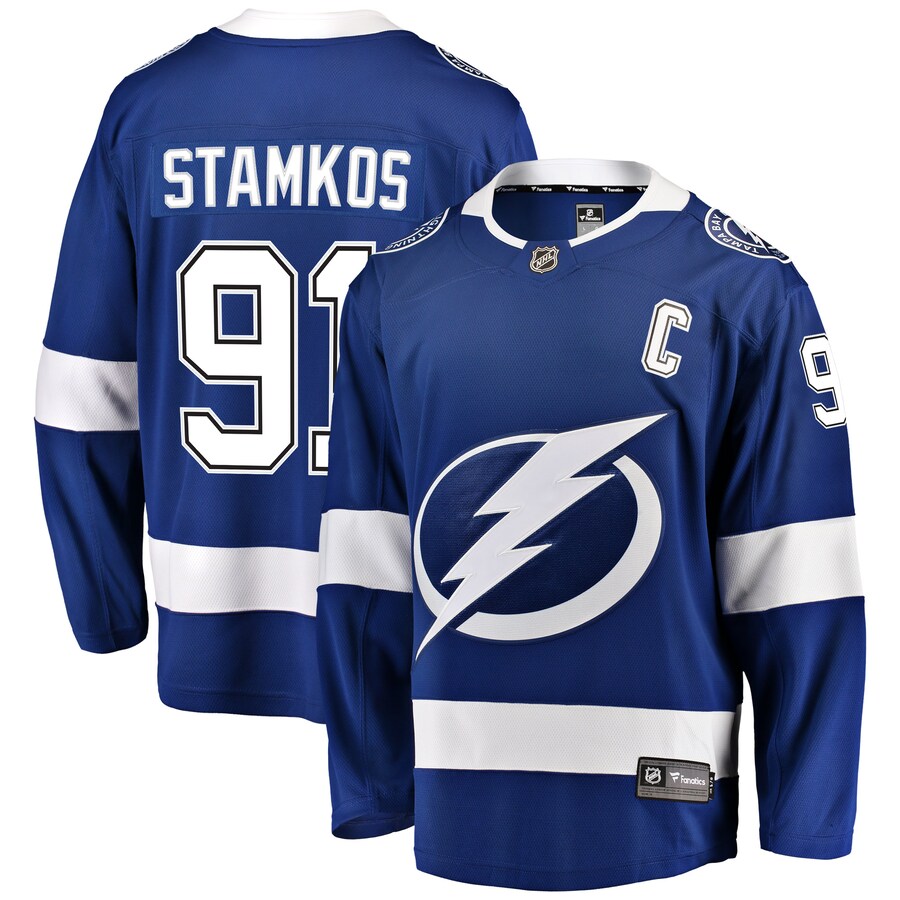 Men's Tampa Bay Lightning Steven Stamkos Fanatics Branded Blue Breakaway Player Jersey - Jersey