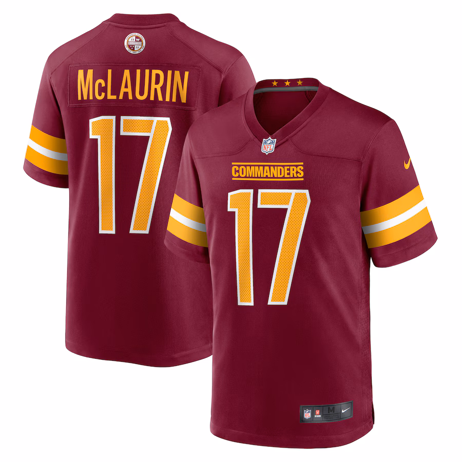 Men's Washington Commanders Terry McLaurin Nike Burgundy Game Jersey - Jersey