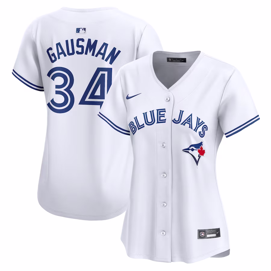 Women's Toronto Blue Jays Kevin Gausman Nike White Home Limited Player Jersey - Jersey