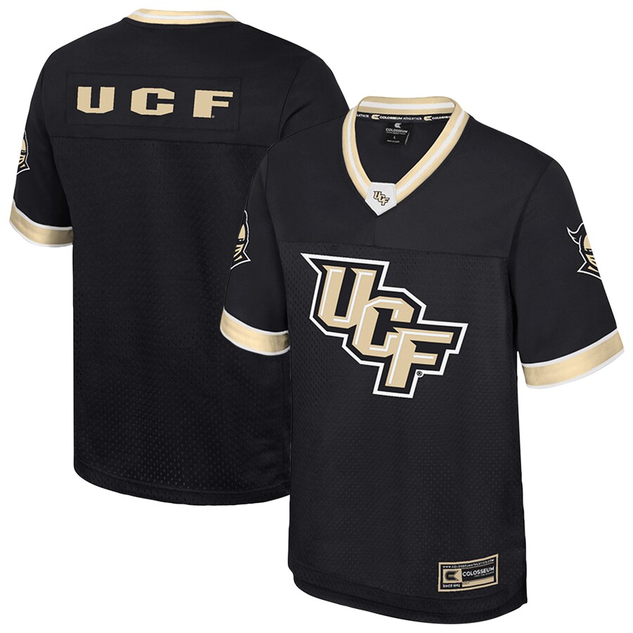 Men's Colosseum  Black UCF Knights Nothing But The Hits Football Jersey - Jersey