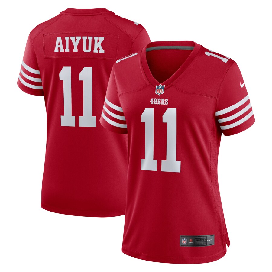 Women's San Francisco 49ers Brandon Aiyuk Nike Scarlet Game Player Jersey - Jersey