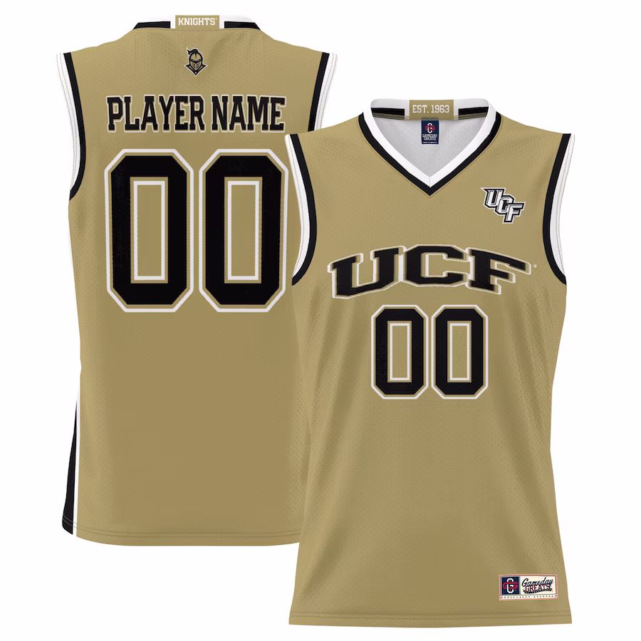 UCF Knights GameDay Greats Youth NIL Pick-A-Player Lightweight Basketball Jersey - Gold - Jersey