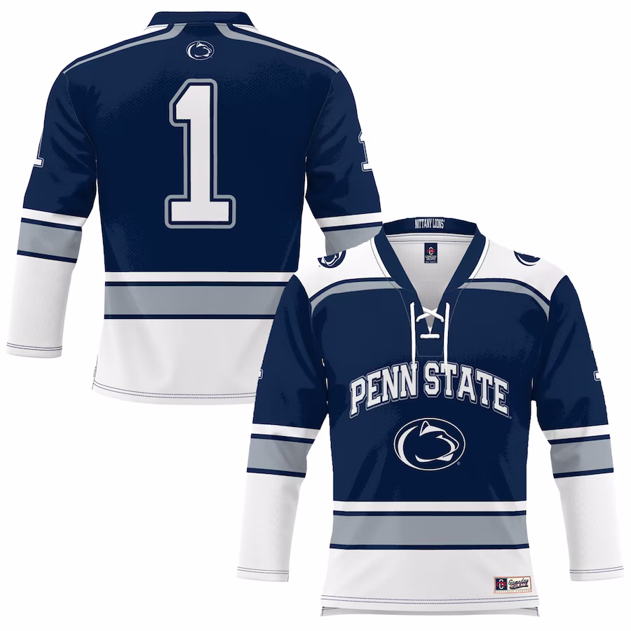 #1 Penn State Nittany Lions GameDay Greats Hockey Jersey - Navy - Jersey