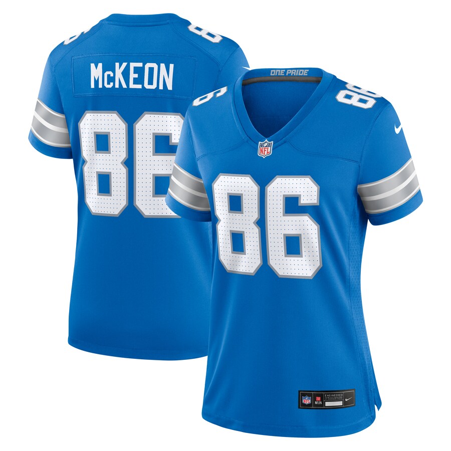 Women's Detroit Lions Sean McKeon Nike  Blue Game Jersey - Jersey