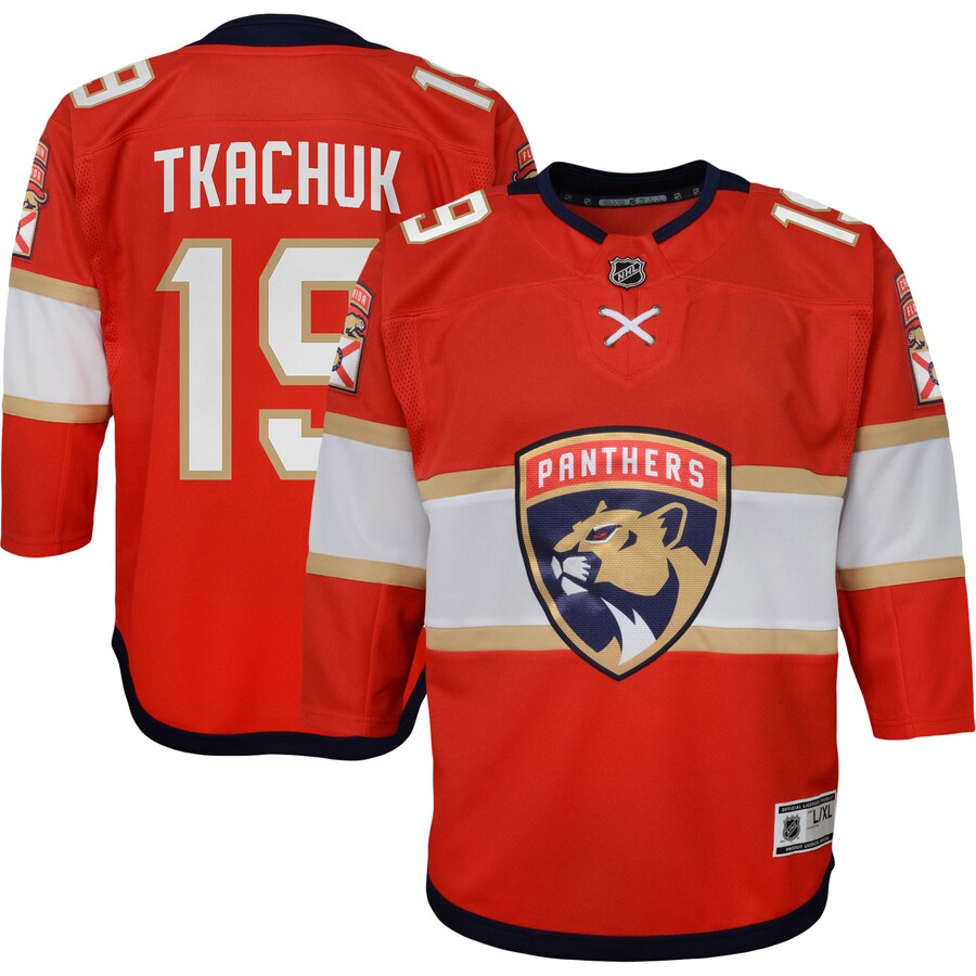 Youth Florida Panthers Matthew Tkachuk Red Home Replica Player Jersey - Jersey